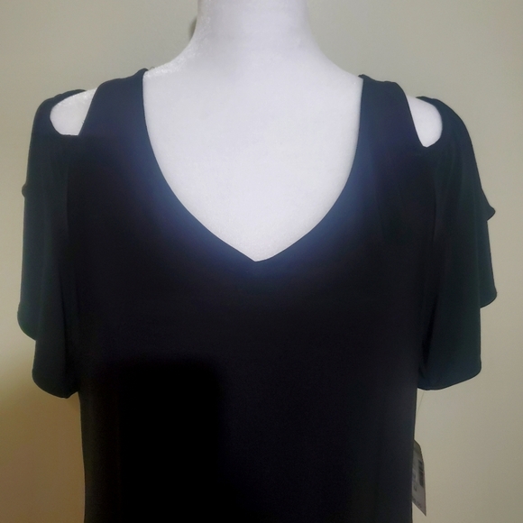 Dress Barn Black Party Dress Cold Shoulder Style. Size M. NWT. - Picture 5 of 9